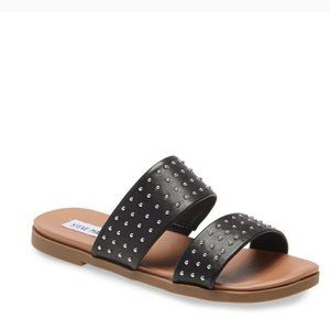 NEW STEVE MADDEN DEDE STUDDED SLIDE SANDALS